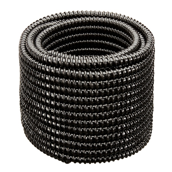 1"x100Ft Flexible Corrugated Black PVC NON Split Tubing Wire Loom